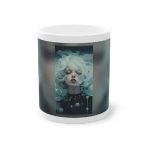 Woman with White Hair Mug