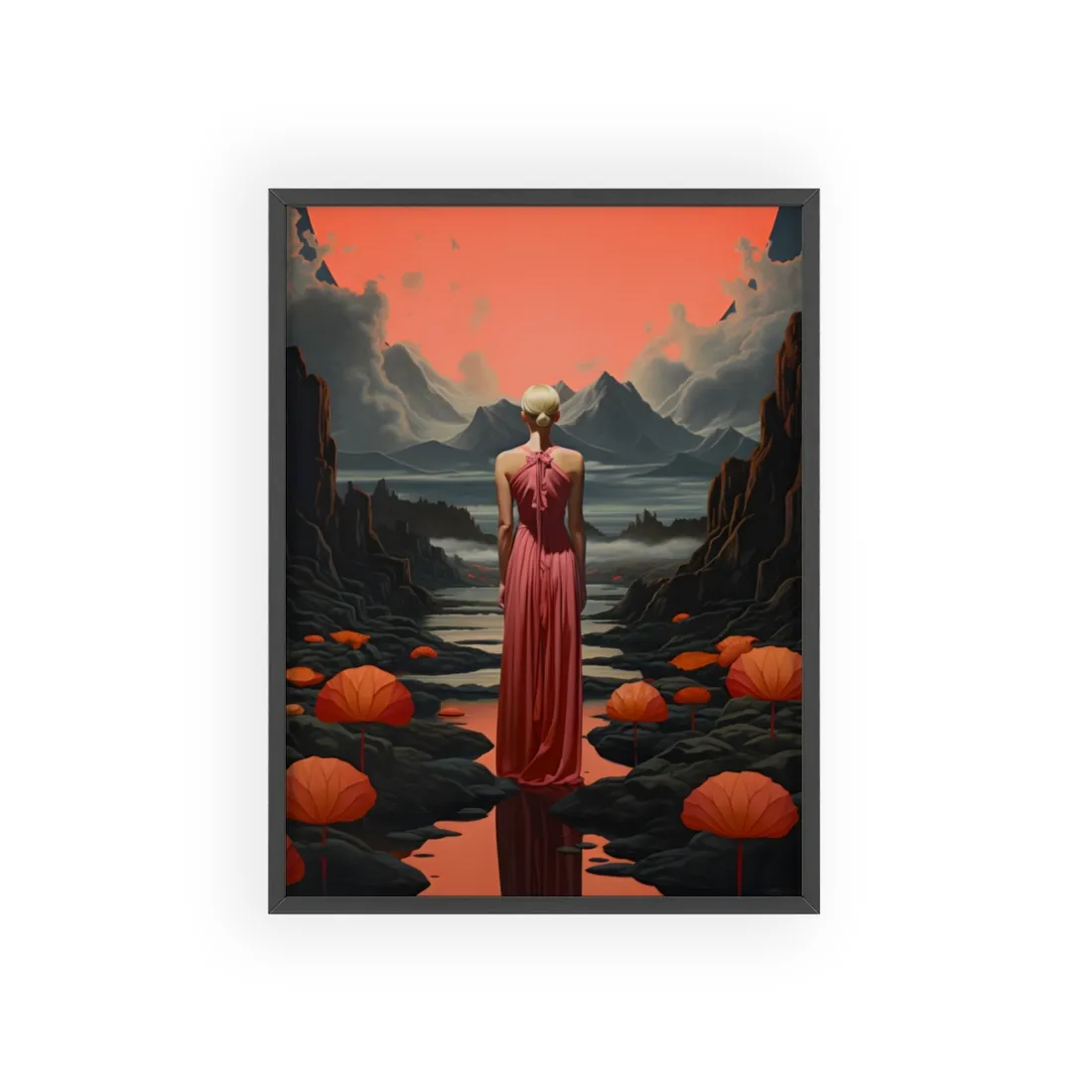 Candid Outdoor Moment: A Natural Pause - Framed Poster