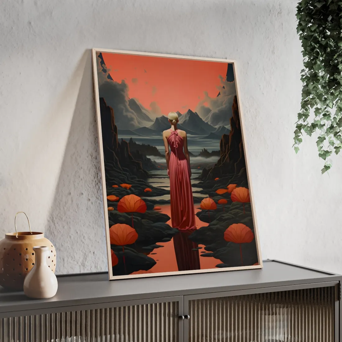 Candid Outdoor Moment: A Natural Pause - Framed Poster