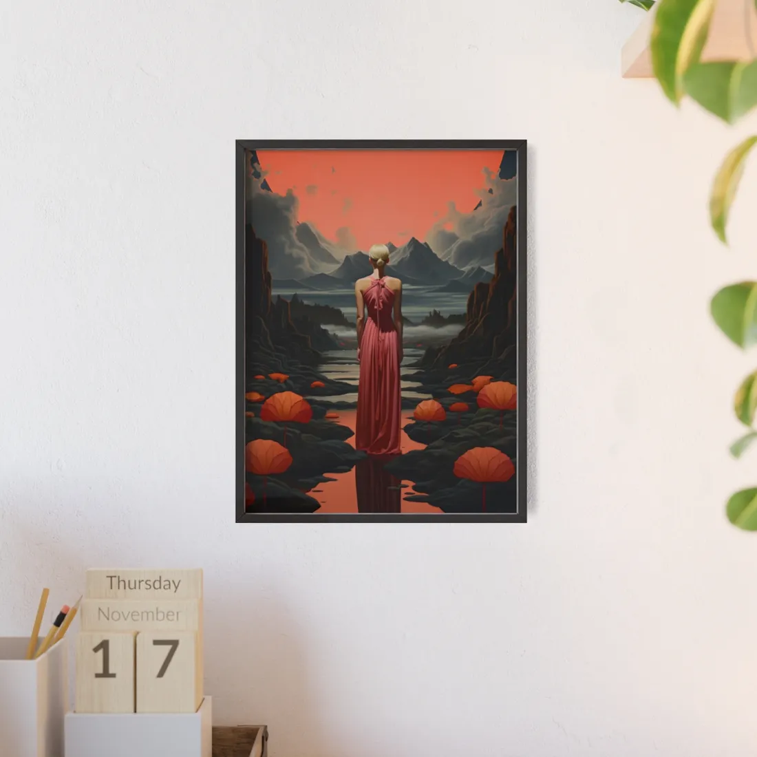Candid Outdoor Moment: A Natural Pause - Framed Poster