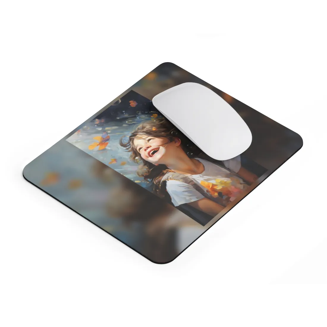Capturing Childhood Innocence: Portrait of a Young Child - Mouse Pad