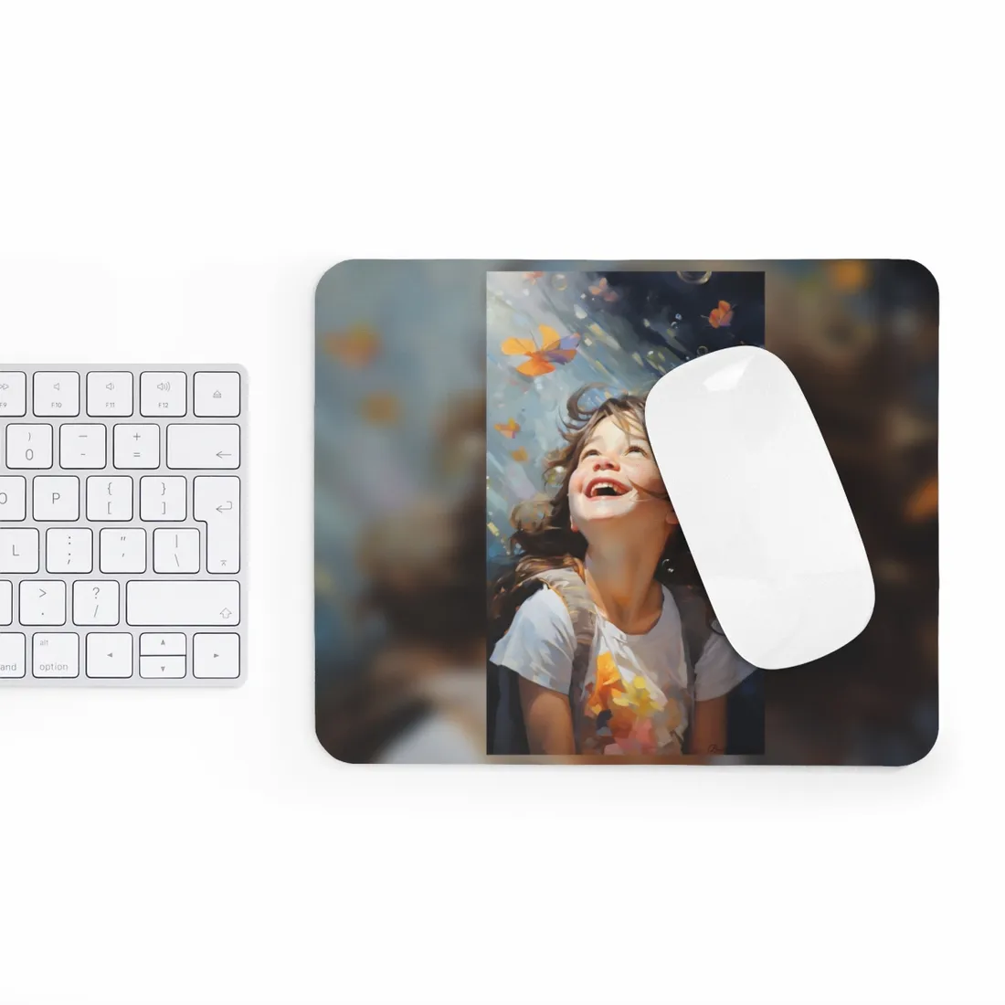 Capturing Childhood Innocence: Portrait of a Young Child - Mouse Pad