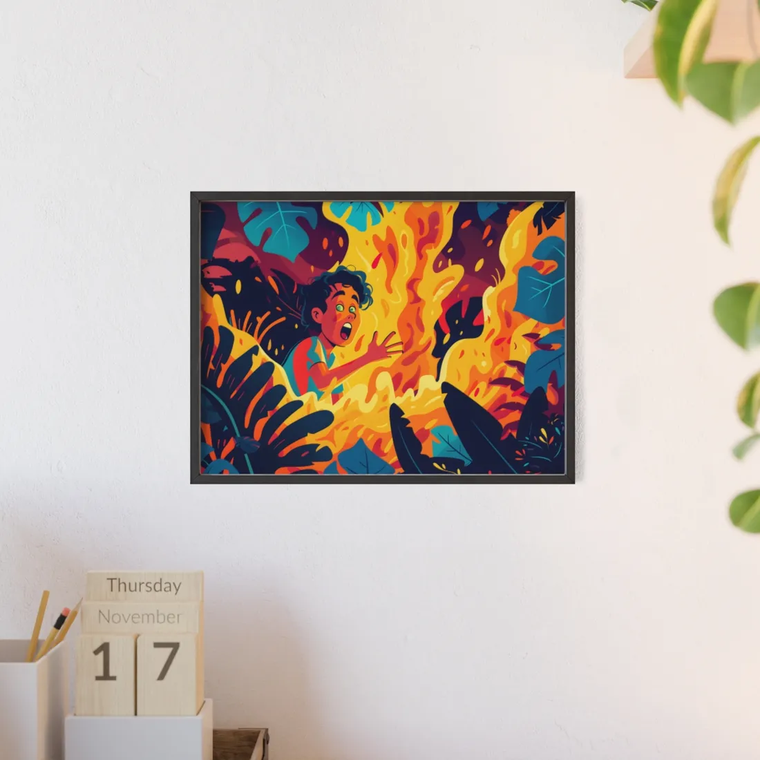Cartoon Moment of Inspiration: Creative Cartoon - Framed Poster