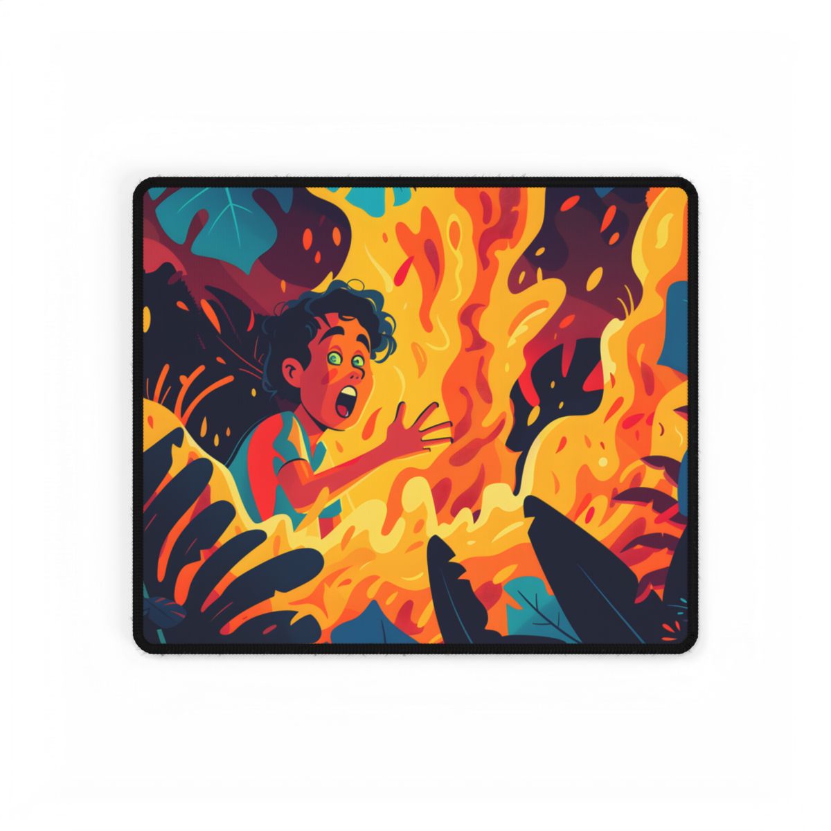 Cartoon Moment of Inspiration: Creative Cartoon Illustration - Desk Mat