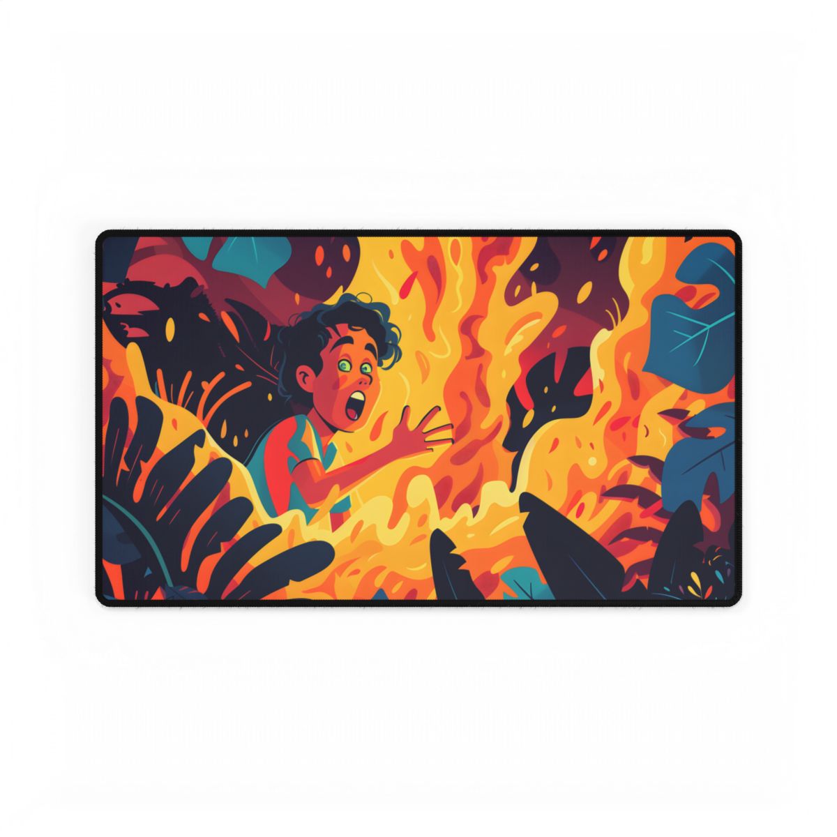 Cartoon Moment of Inspiration: Creative Cartoon Illustration - Desk Mat