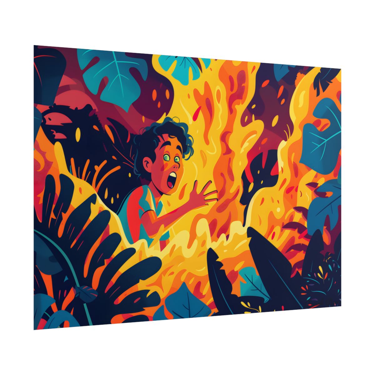 Cartoon Moment of Inspiration: Creative Cartoon Illustration - Poster