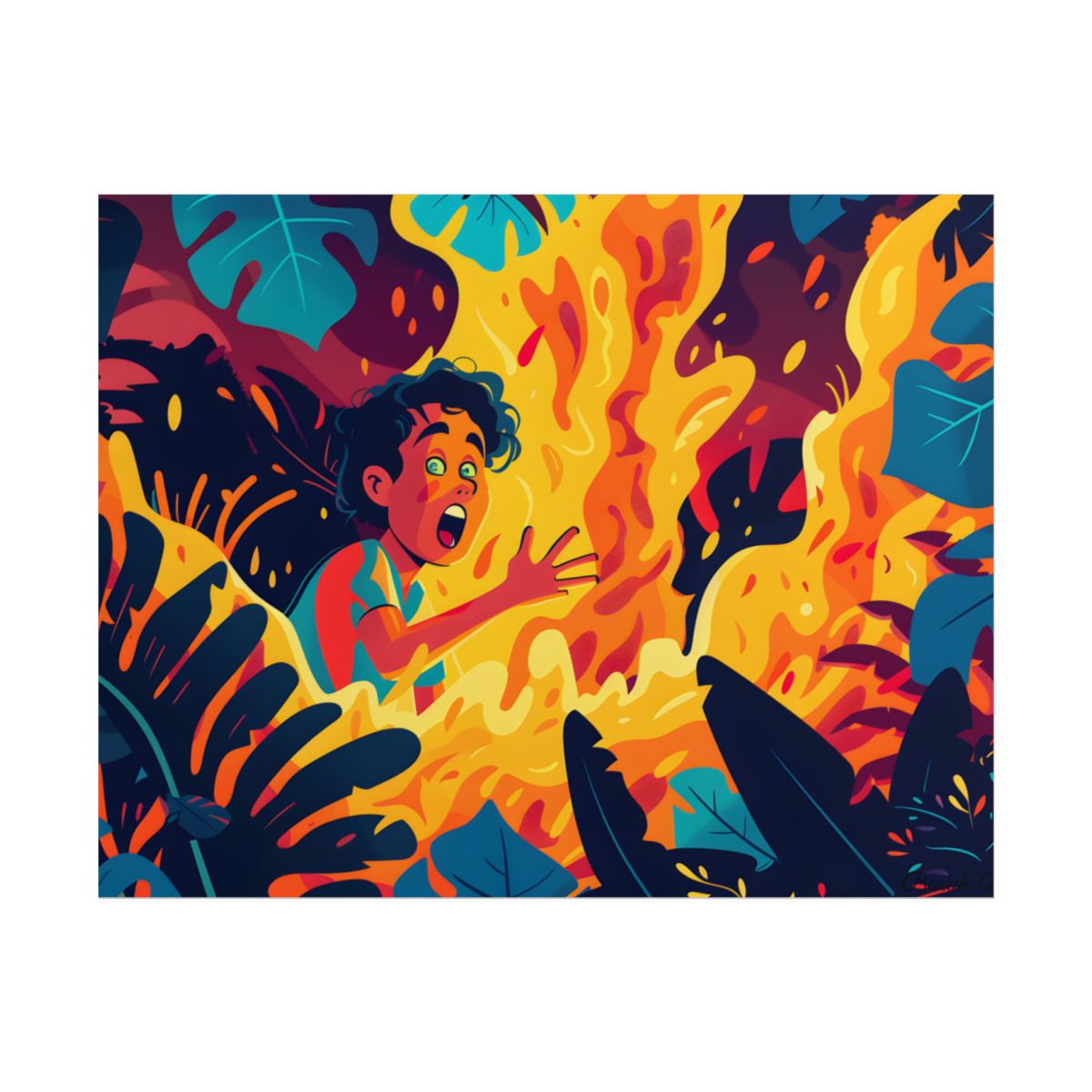 Cartoon Moment of Inspiration: Creative Cartoon Illustration - Poster
