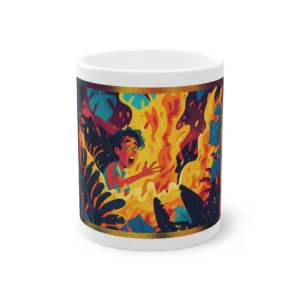 Child Reaching Toward Fire Mug