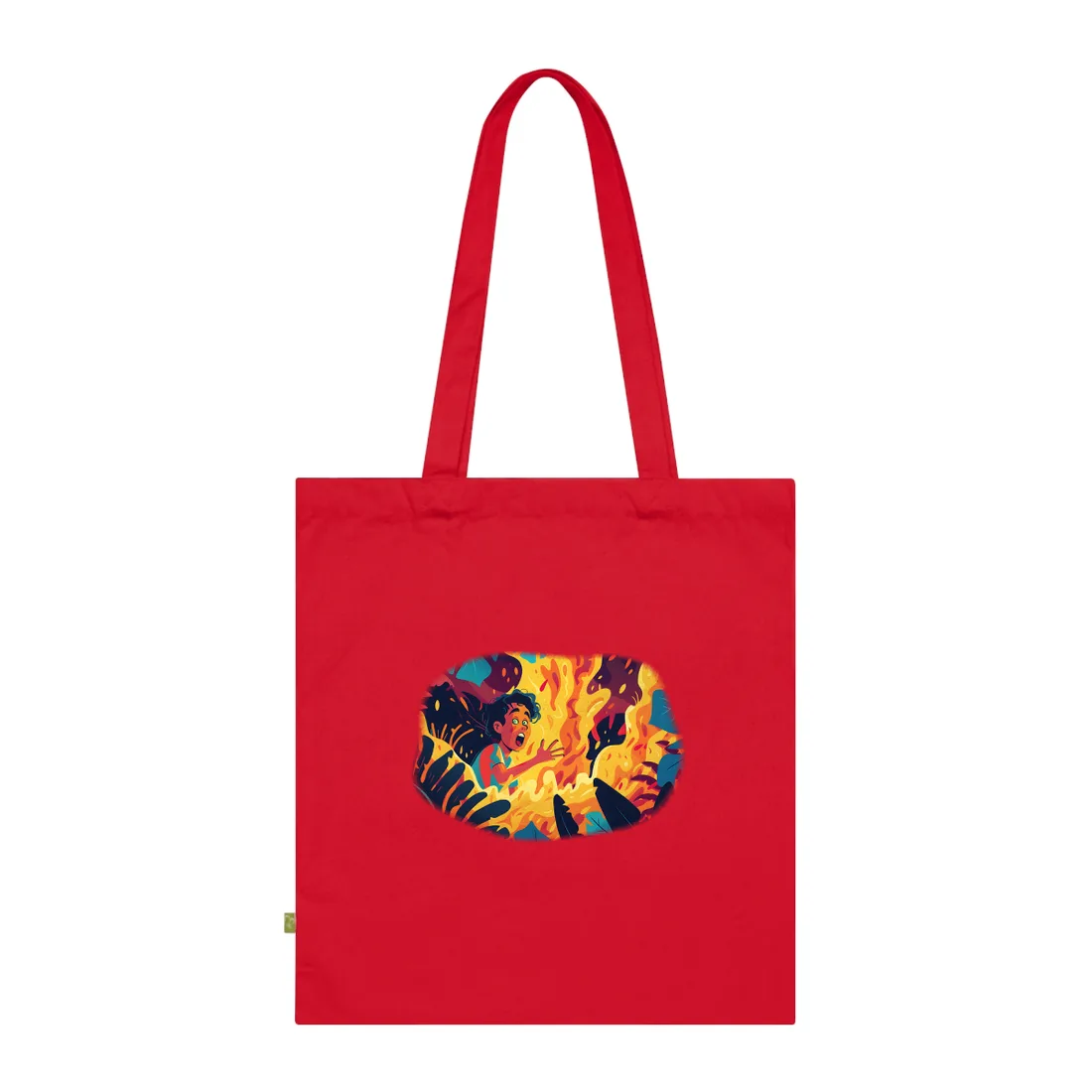 Cartoon Moment of Inspiration: Creative Cartoon - Tote Bag (Classic Red)