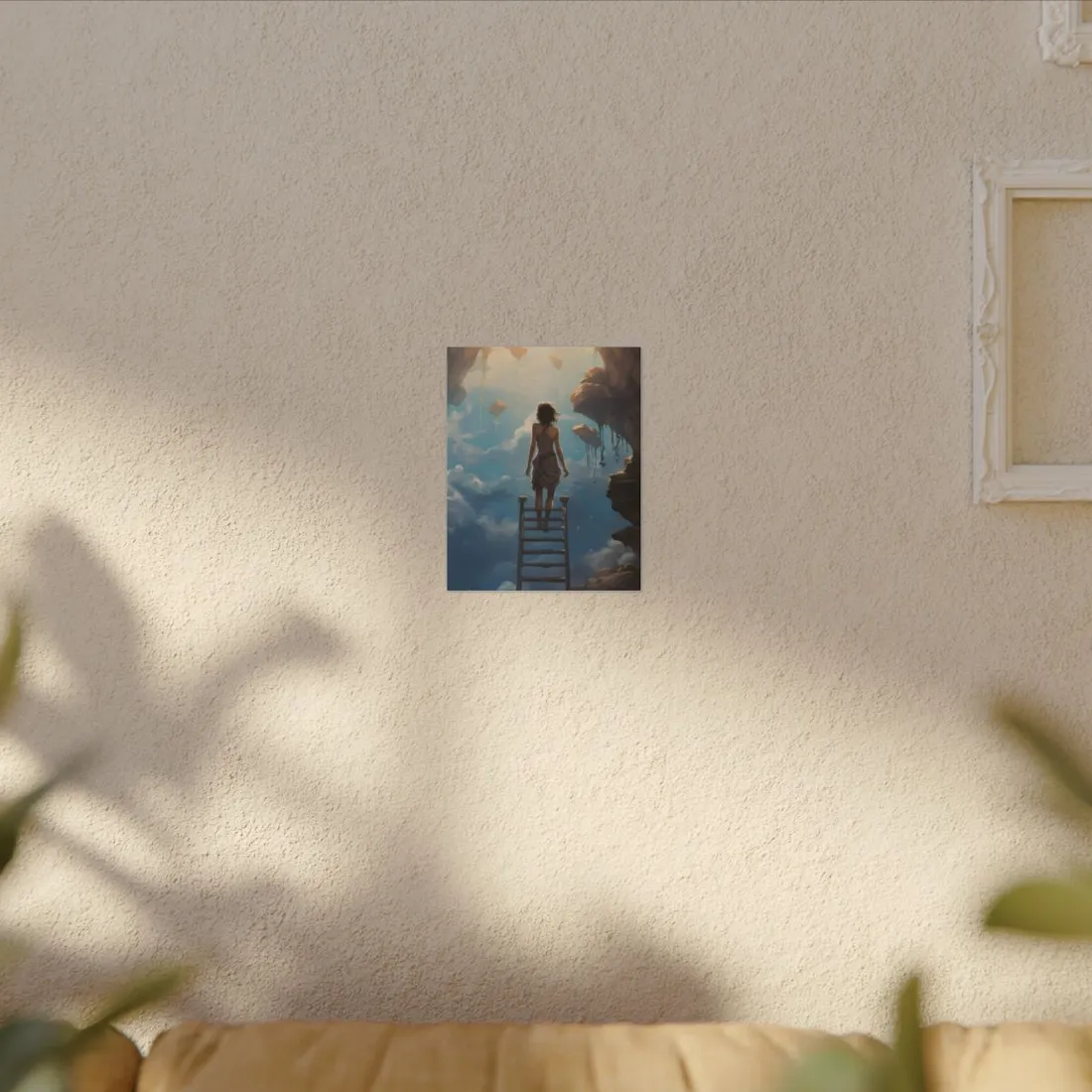 Casual Moment: Person Outdoor Portrait - Canvas