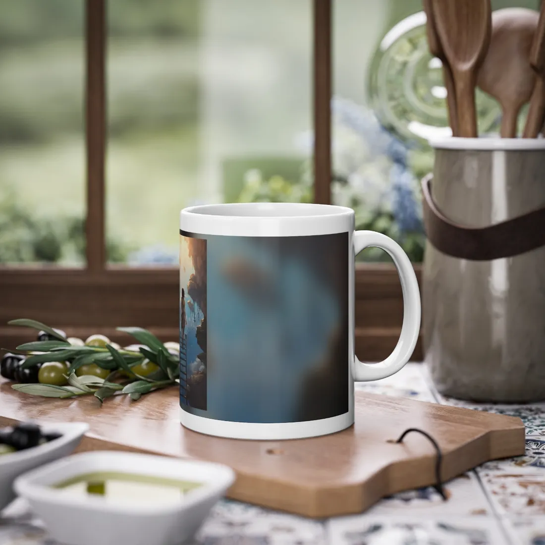 Casual Moment: Person Outdoor Portrait - Mug
