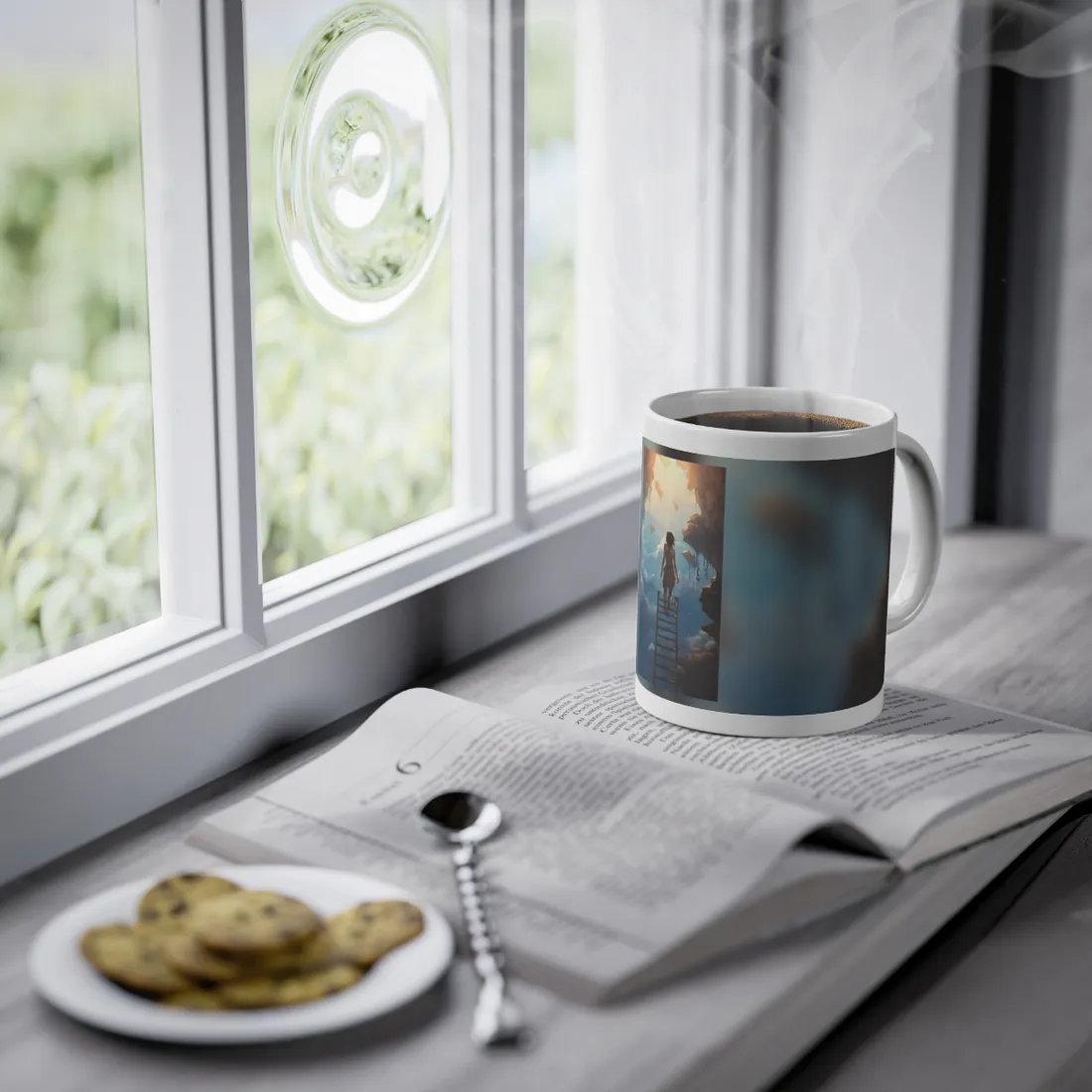 Casual Moment: Person Outdoor Portrait - Mug