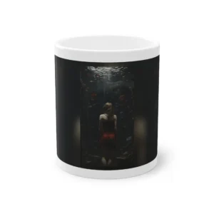 Woman Among Fish Mug