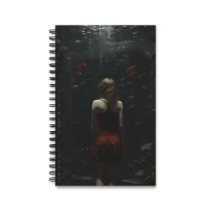 Woman Among Fish Spiral Notebook