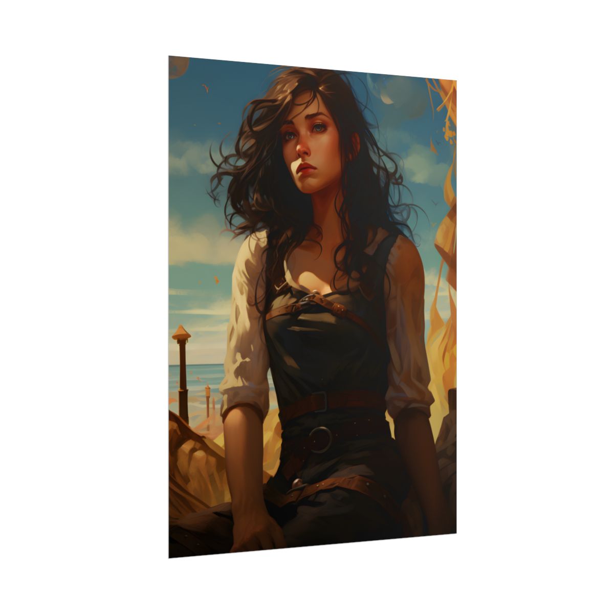 Casual Outdoor Moment: Person in Natural Setting - Poster