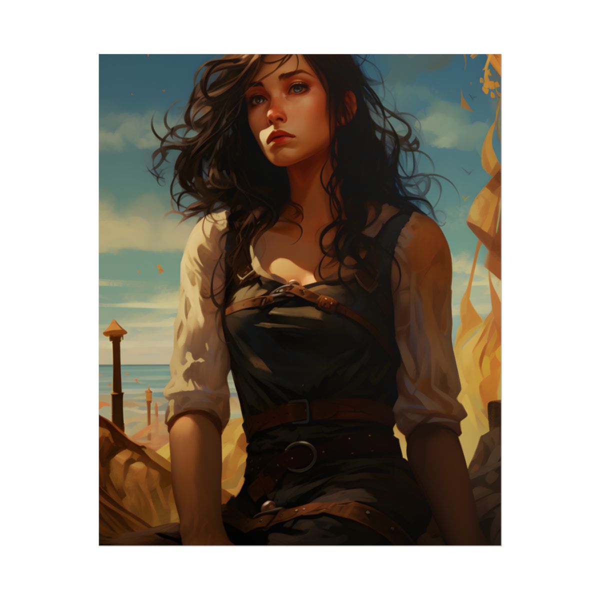 Casual Outdoor Moment: Person in Natural Setting - Poster