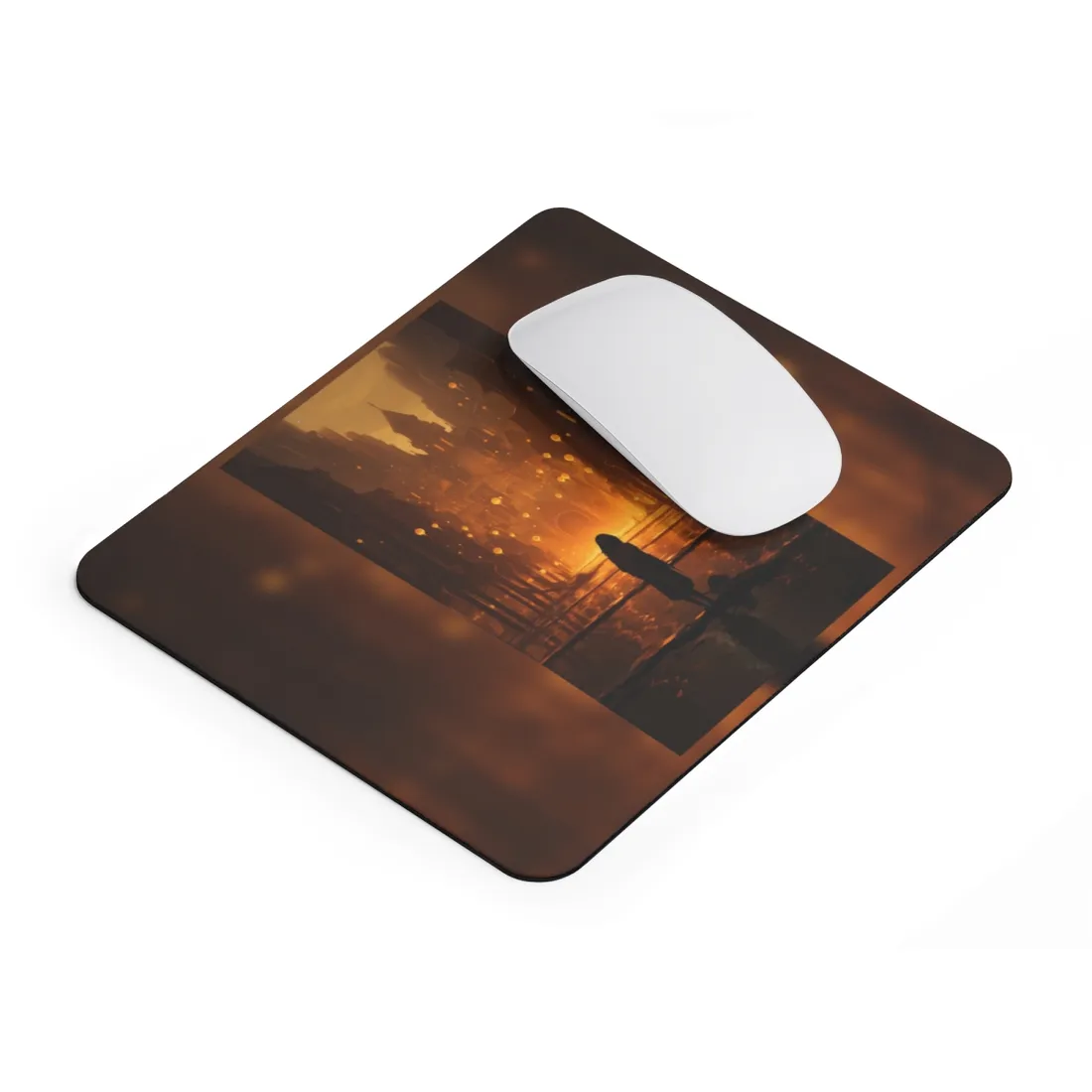 Casual Outdoor Portrait: A Person in Nature's Peaceful Moment - Mouse Pad