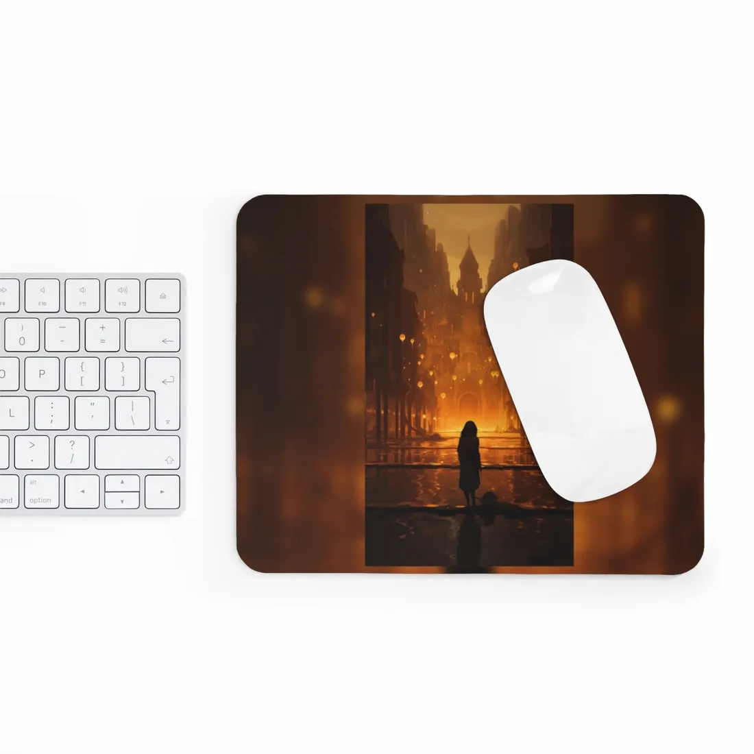 Casual Outdoor Portrait: A Person in Nature's Peaceful Moment - Mouse Pad