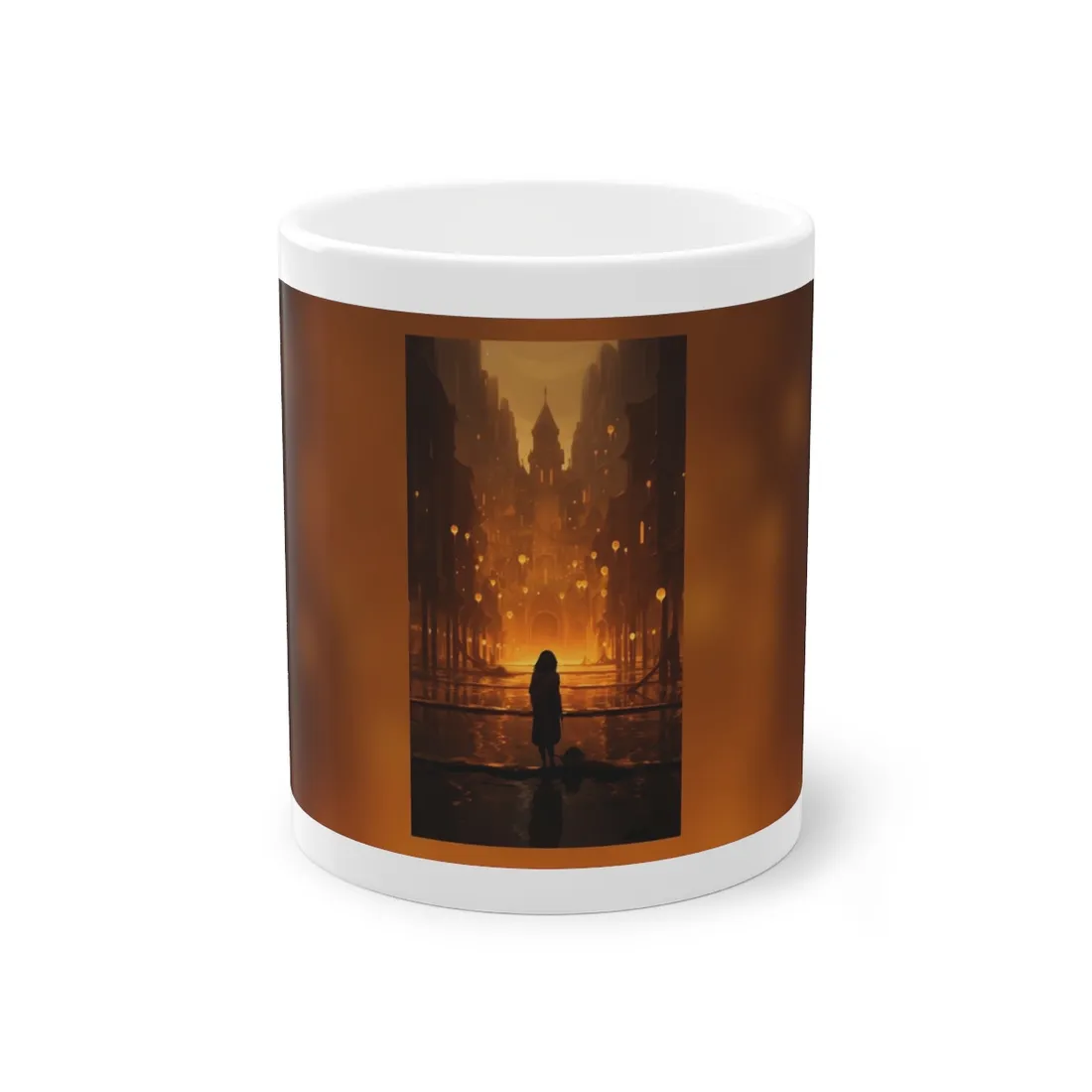 Casual Outdoor Portrait: A Person in Nature's Peaceful Moment - Mug