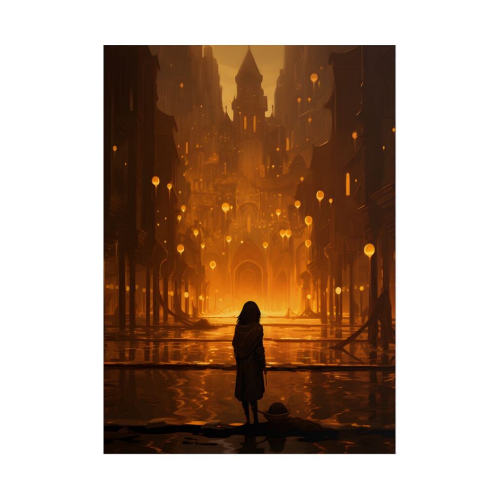 Casual Outdoor Portrait: A Person in Nature's Peaceful Moment - Poster