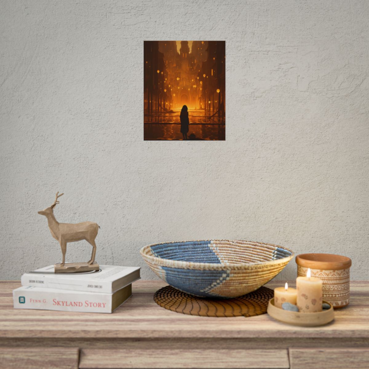 Casual Outdoor Portrait: A Person in Nature's Peaceful Moment - Poster