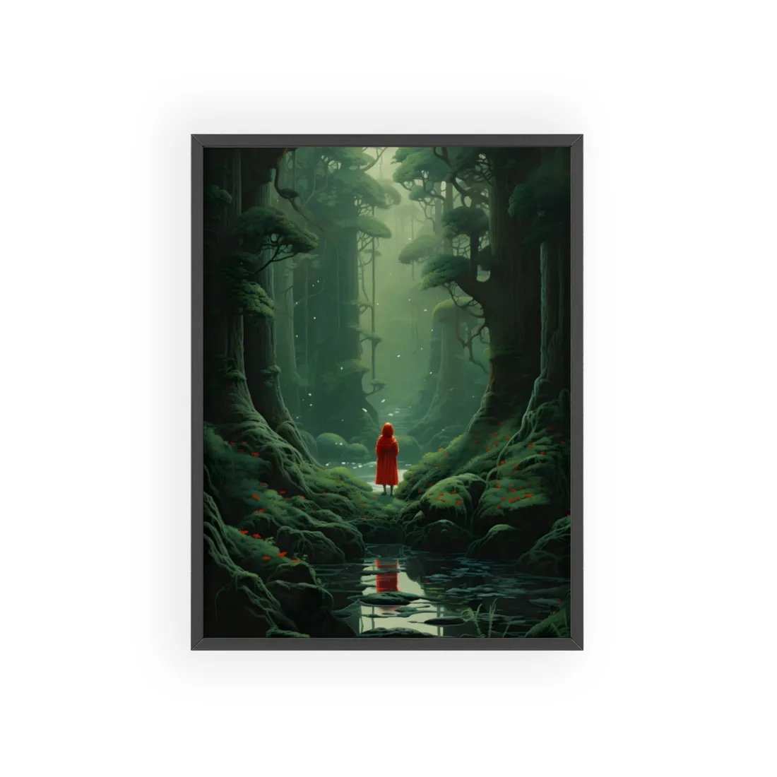 Casual Outdoors: Person in Nature - Framed Poster