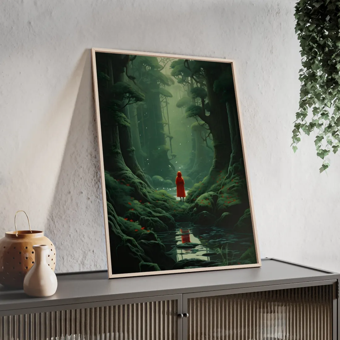 Casual Outdoors: Person in Nature - Framed Poster