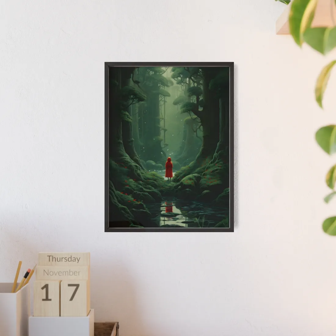 Casual Outdoors: Person in Nature - Framed Poster