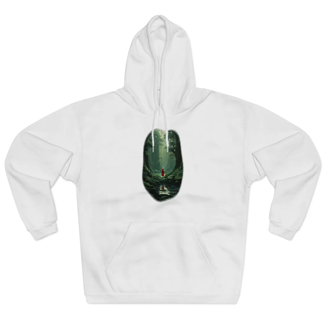 Casual Outdoors: Person in Nature Hoodie - Hoodie (White)