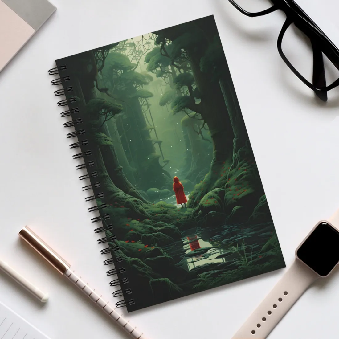 Casual Outdoors: Person in Nature - Spiral Notebook