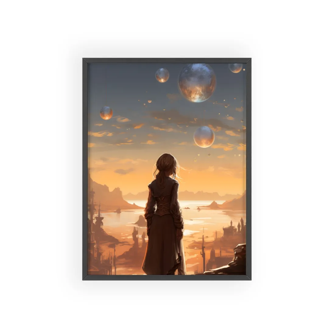 Casual Selfie: Reflection - Framed Poster