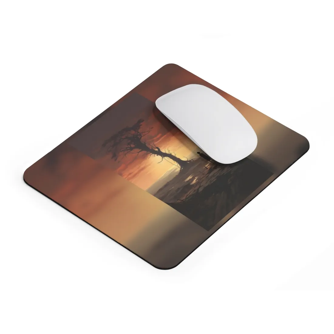 Casual Style Sunglasses: Dark Tint Artistic Portrait - Mouse Pad