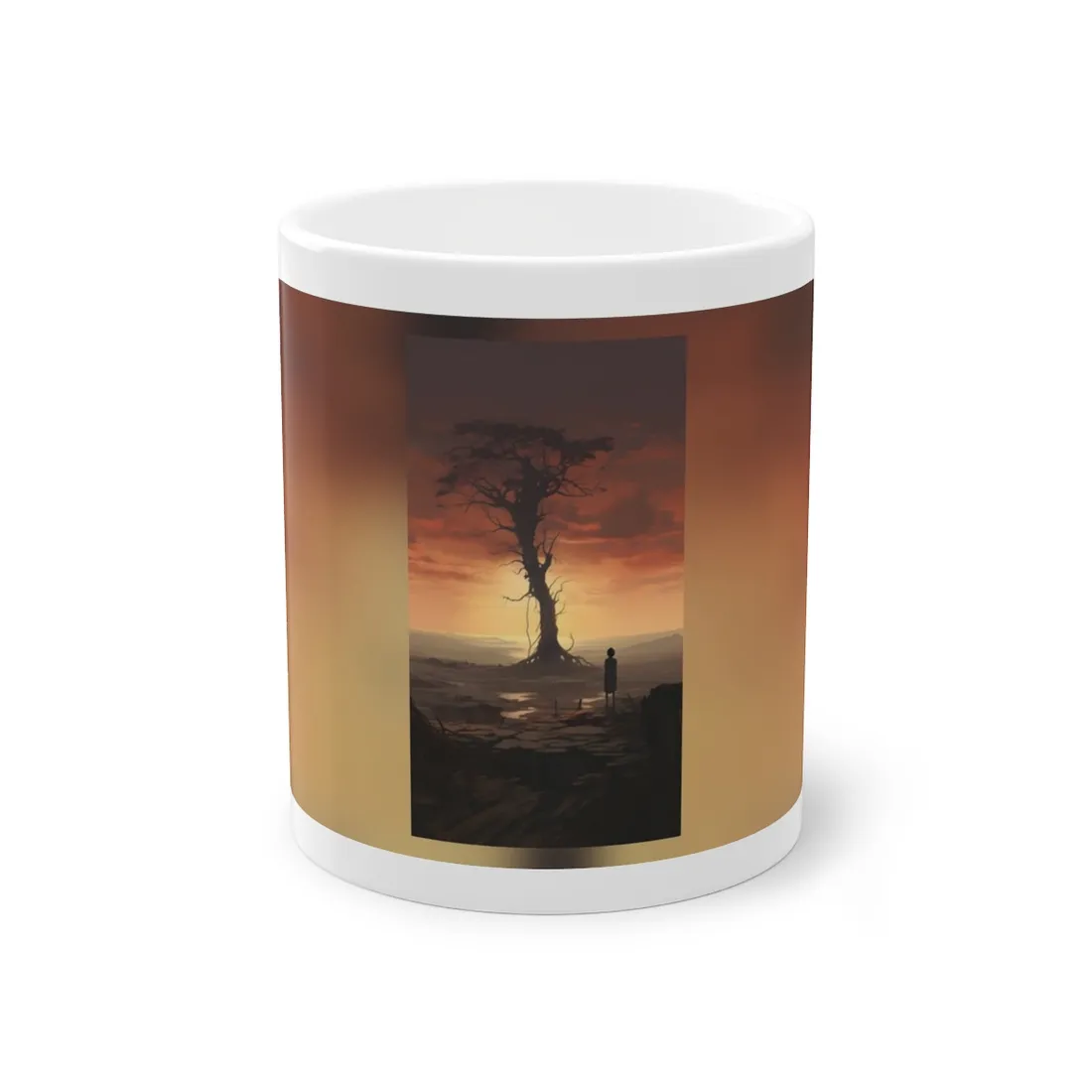 Casual Style Sunglasses: Dark Tint Artistic Portrait - Mug