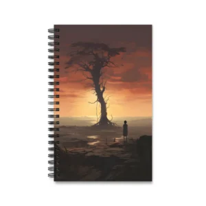 Bare Tree at Sunset Spiral Notebook