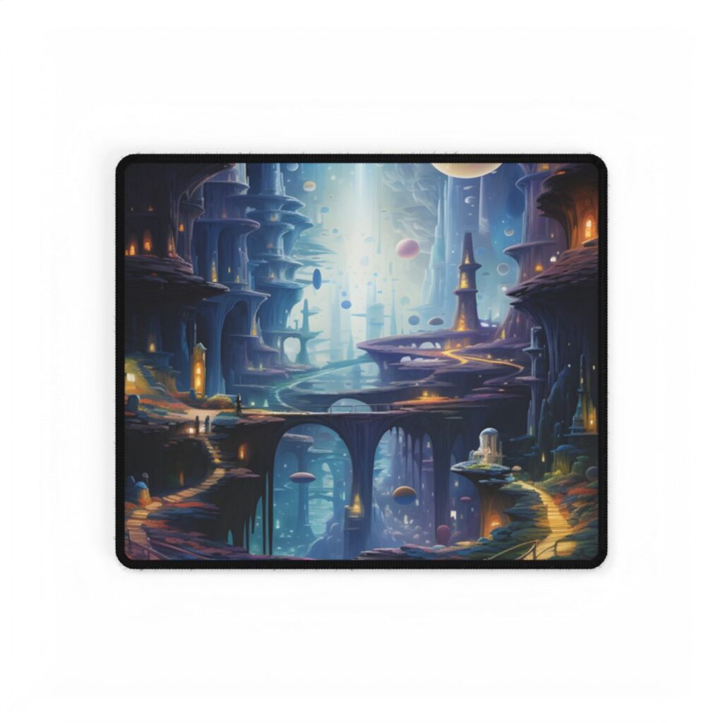 Celestial Art Gallery: Astronomical Scenes - Modern Space Artwork - Desk Mat