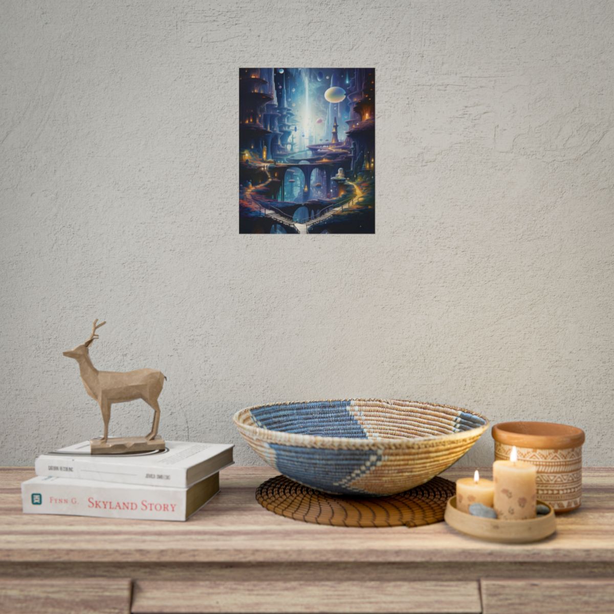 Celestial Art Gallery: Astronomical Scenes - Modern Space Artwork - Poster