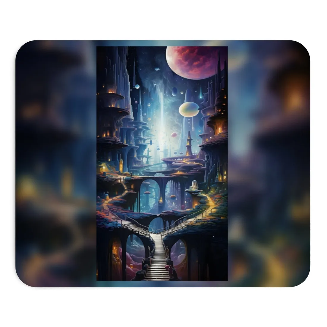 Celestial Art Gallery: Astronomical Scenes - Modern Space - Mouse Pad