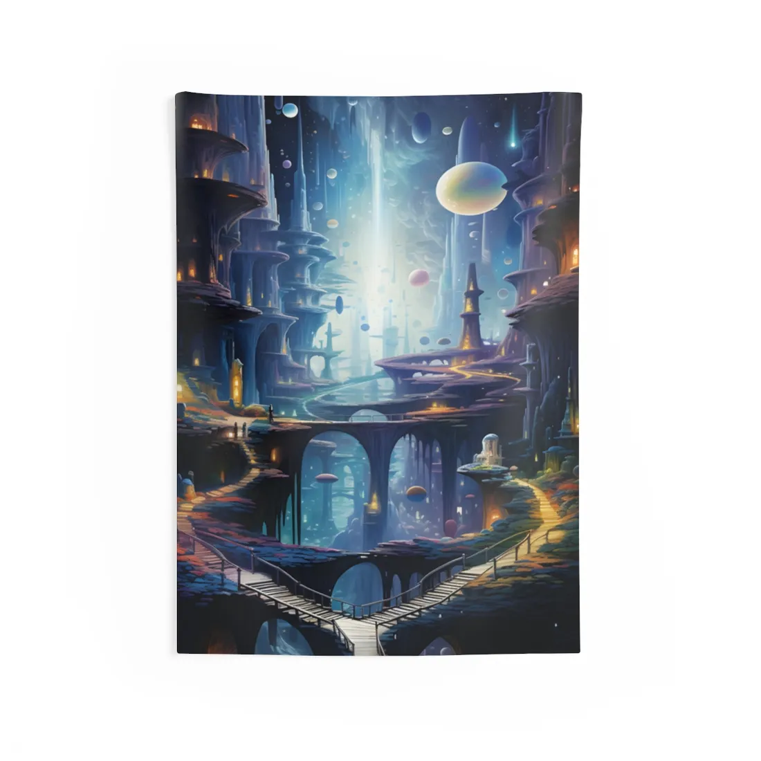 Celestial Art Gallery: Astronomical Scenes - Modern Space - Wall Tapestry