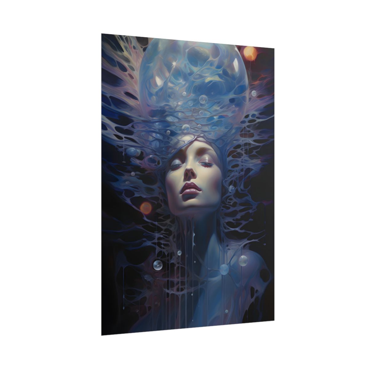 Celestial Art Gallery: Fantastical Interior Space Artwork - Poster