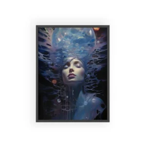Woman with Bubble Headdress Framed Poster