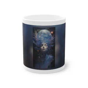 Woman with Bubble Headdress Mug