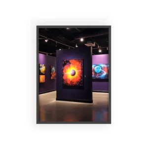 Ringed Planet Nebula Framed Poster