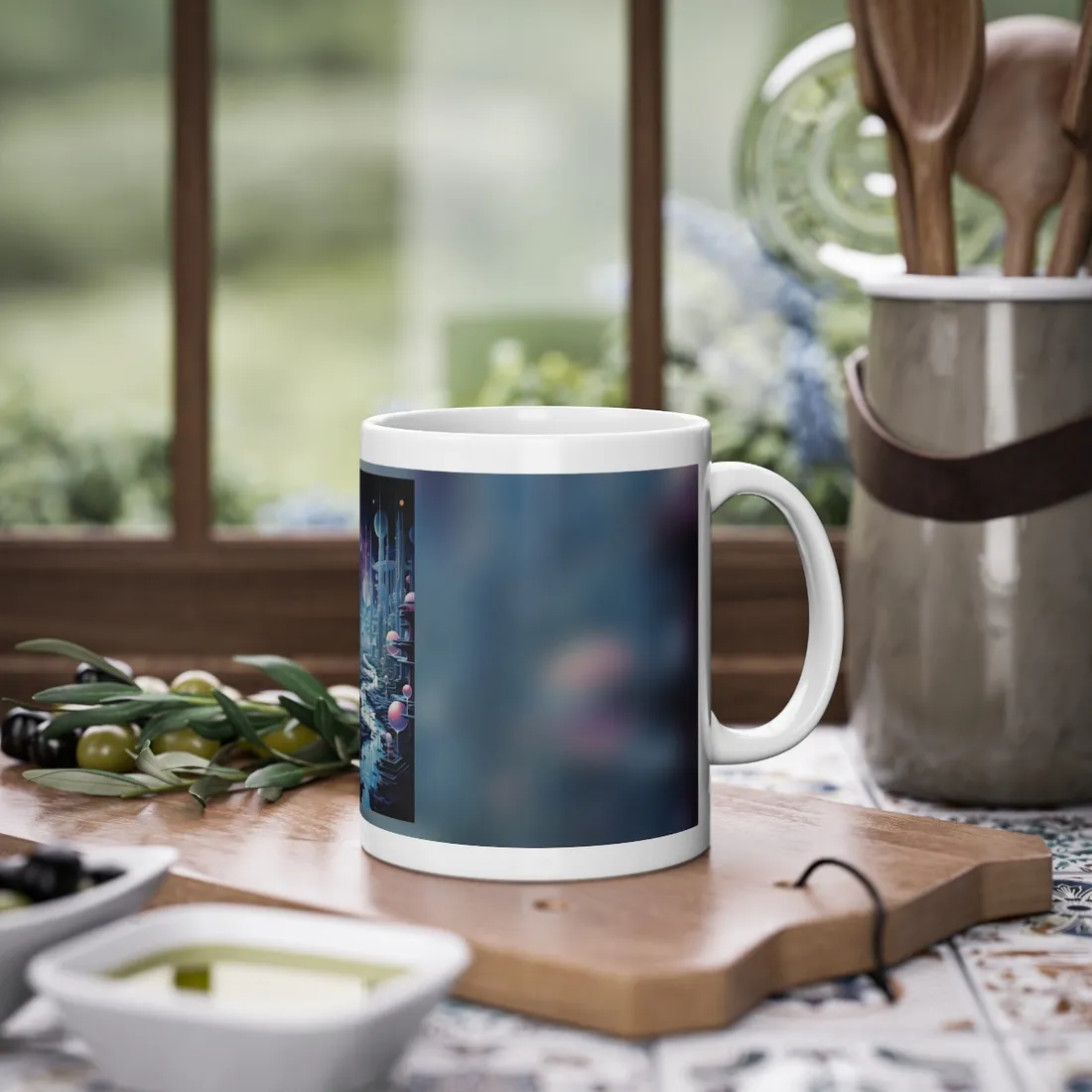 Celestial Art Gallery: Modern Architectural Design - Mug