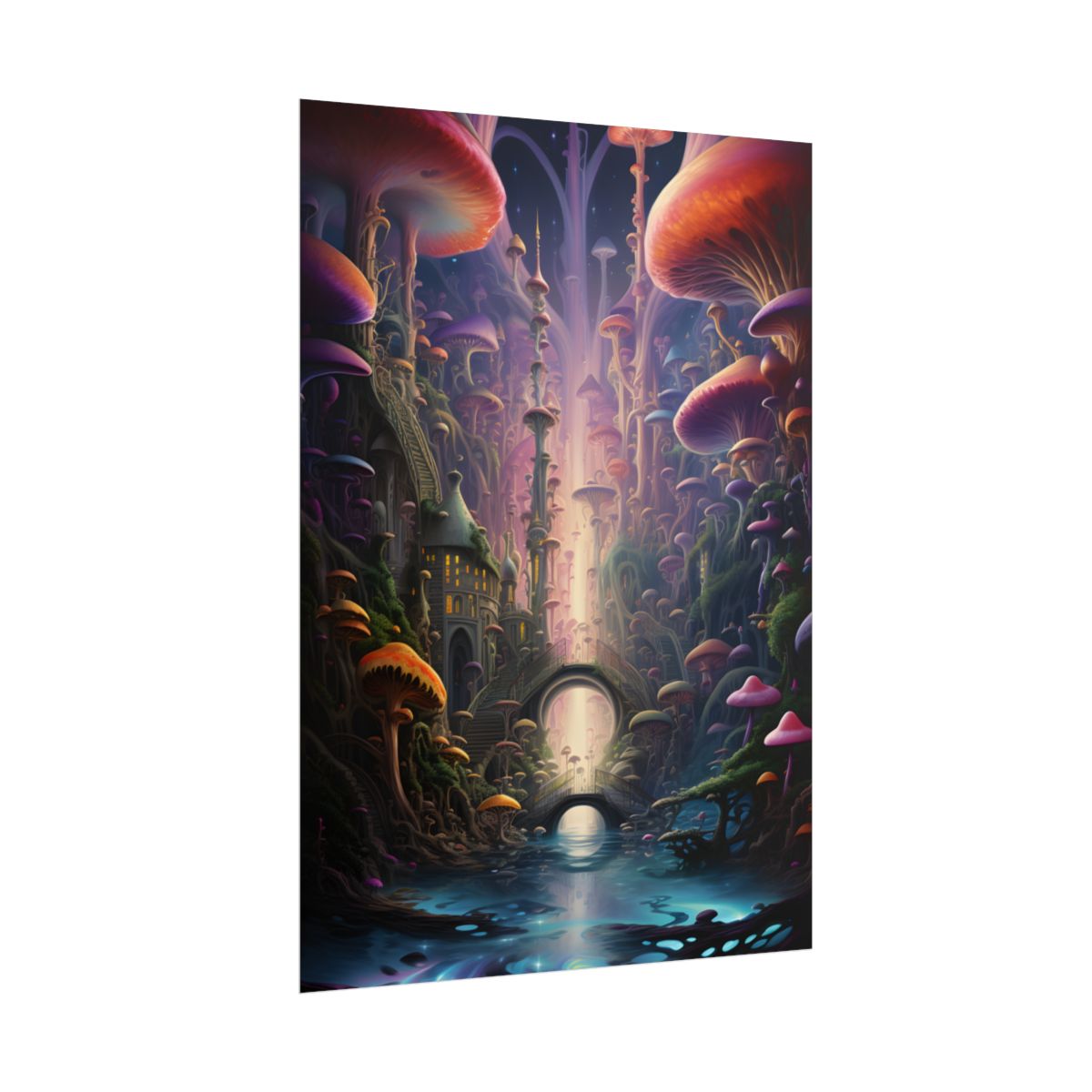 Celestial Art Gallery: Star Motif Interior Scene - Poster