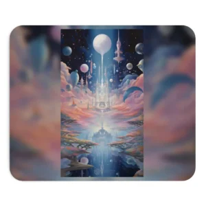 Floating Spires Above Clouds Mouse Pad