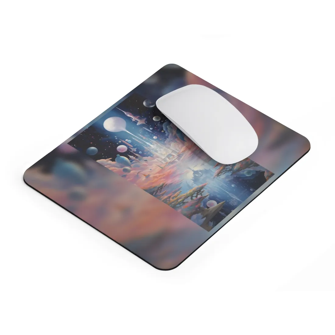 Celestial Art Gallery: Unique Morning Abstract Artworks - Mouse Pad