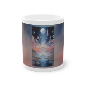 Floating Spires Above Clouds Mug