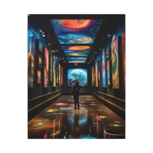 Cosmic Gallery Corridor Canvas Print