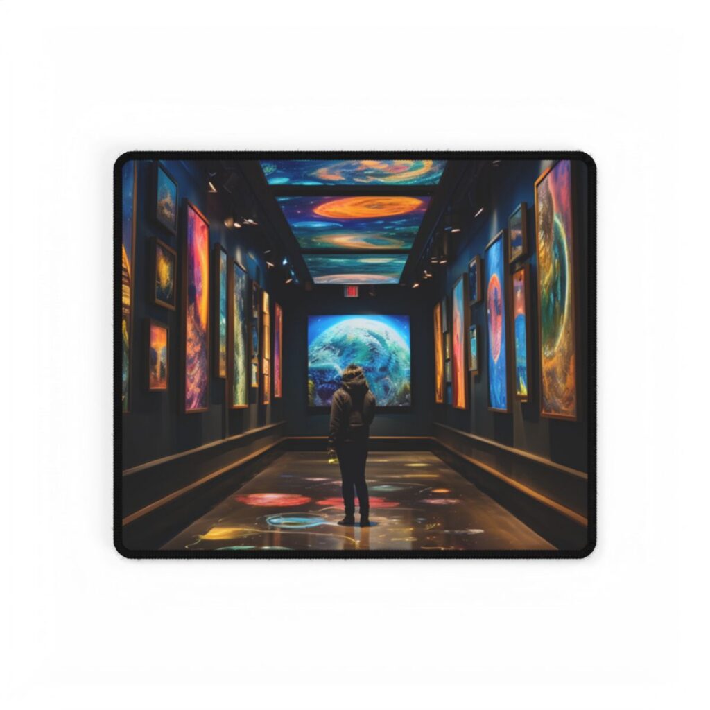 Celestial Art Gallery: Wide Angle Indoor Masterpiece - Desk Mat