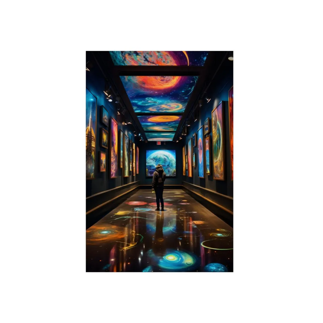 Celestial Art Gallery: Wide Angle Indoor Masterpiece - Metal Poster